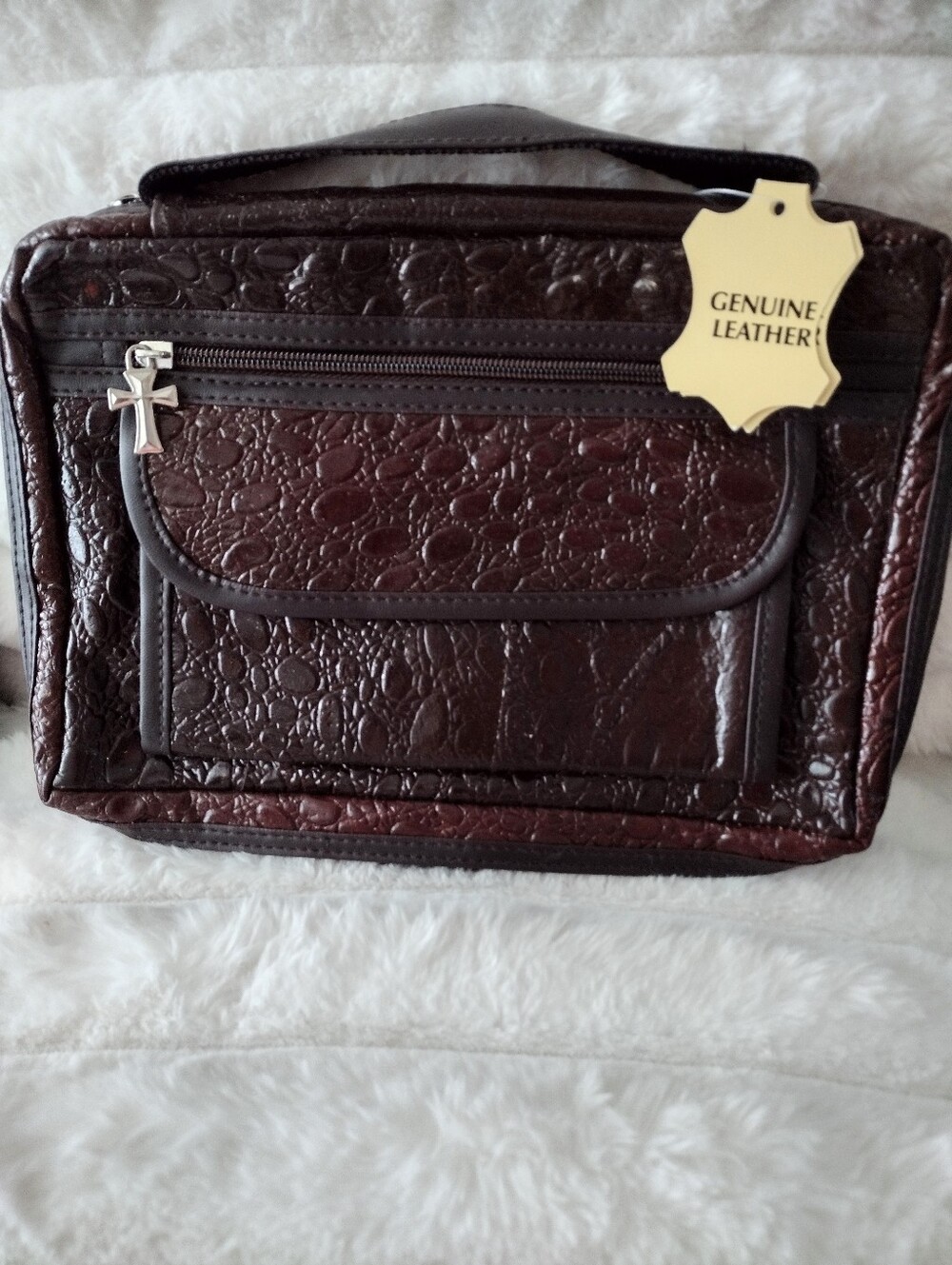 Brand New Genuine Leather Bible Carrying Case